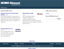 Tablet Screenshot of nhmcalumni.com